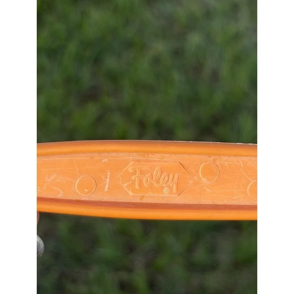 Vintage Foley Orange Pumpkin Hard Plastic‎ Serving Spoon 1970s Retro